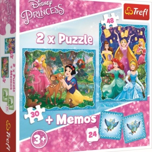 PUZZLE TREFL 2IN1 MEMO MINUNATA LUME A PRINTESELOR