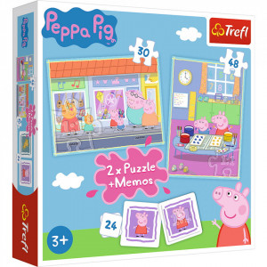 Puzzle Trefl 2in1 - Memo Peppa Pig