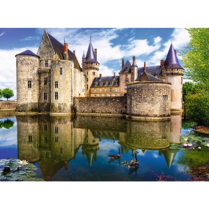 PUZZLE TREFL 3000 CASTELUL SULLY SUR LOIRE - Img 2