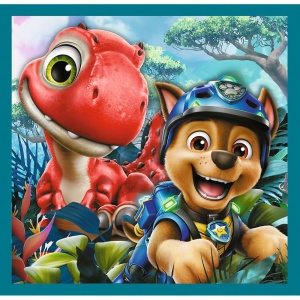 PUZZLE TREFL 3IN1 PATRULA CATELUSILOR INSULA DINOZAURILOR - Img 3