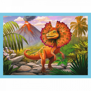 Puzzle Trefl 4 in 1 - Dinozauri Unici, 12/15/20/24 piese - Img 2