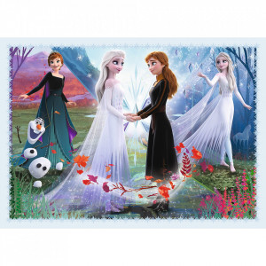 Puzzle Trefl 4 in 1, Disney Frozen II, Padurea magica - Img 5