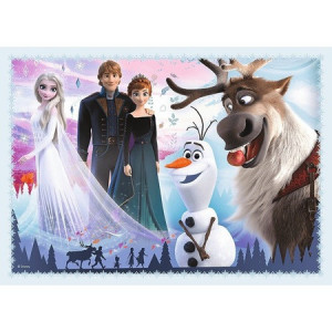 Puzzle Trefl 4in1– Frozen Magie in Padure,207piese - Img 4