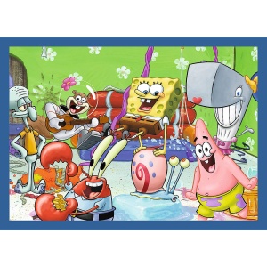 PUZZLE TREFL 4IN1 VIATA ACVATICA A LUI SPONGEBOB - Img 3