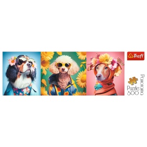 PUZZLE TREFL 500 PANORAMA SAPTAMANA MODEI CATEILOR - Img 3