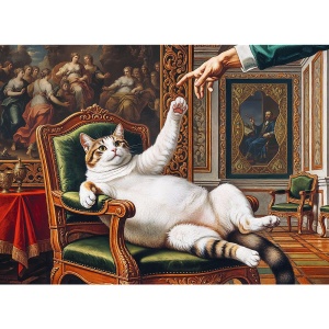 PUZZLE TREFL 500 PREMIUM PLUS PETS AS ART MAJESTATEA SA PUFOASA - Img 2