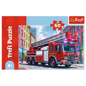 PUZZLE TREFL 60 MASINA DE POMPIERI - Img 3