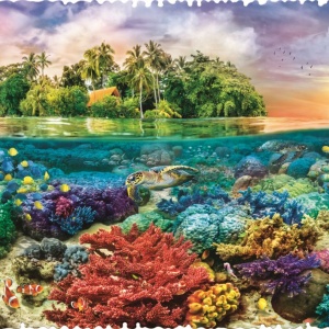 PUZZLE TREFL 600 CU PIESE CIUDATE - INSULA EXOTICA - Img 2