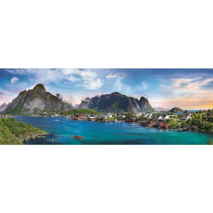 Puzzle Trefl, Panorama Arhipelagul norvegian Lofoten, 500 piese - Img 2
