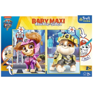 PUZZLE TREFL PRIMO BABY MAXI 2X10 PATRULA CATELUSILOR ECHIPA - Img 6