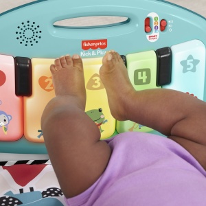 Saltea de joaca Fisher Price cu pian muzical, design unisex, multicolor, 70x45x10cm  - Img 10