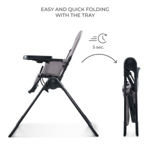 SCAUN DE MASA KINDERKRAFT BINCI, GREY - Img 2