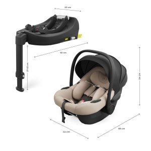 SCOICA AUTO KINDERKRAFT I-LITE CU BAZA ENDURA SAFE FX BEIGE - Img 8