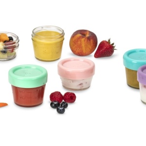 SET 12 RECIPIENT STICLA PENTRU HRANA BEBE, MELII, 6*59 ML + 6*118 ML - Img 10