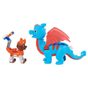 Set 2 Figurine Paw Patrol Rescue Knights - Zuma si Dragonul Ruby - Img 5