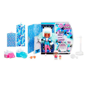 Set 2 papusi LOL Surprise! OMG Winter Chill Icy Gurl & Brrr B.B. Doll cu 25 de surprize - Img 4