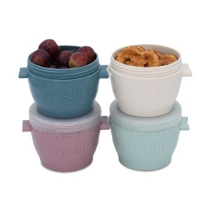 SET 4 RECIPIENTE SILICON SNAP&GO, MELII LUXE, 4*177 ML - Img 2