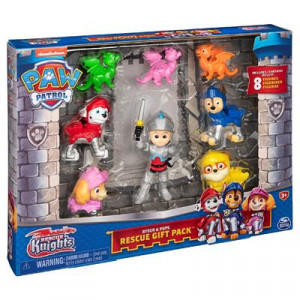 Set 8 Figurine Paw Patrol Rescue Knights Figure Gift Pack