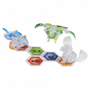 Set Bakugan Geogan Rising, Starter Pack - Falcron Ultra,Sharktar si Fenneca - Img 3