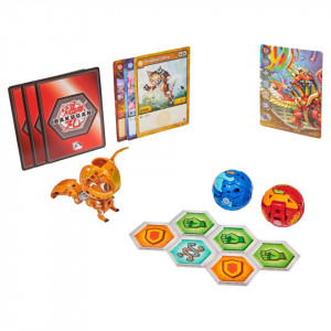 Set Bakugan Geogan Rising, Starter Pack - Ferascal Ultra, Crustillion si Oxidox - Img 3