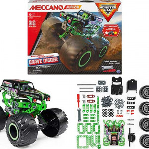 Set constructie metalic Meccano, Junior Monster Jam Truck Grave Digger - Img 5