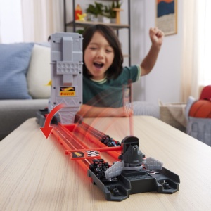 Set de joaca Hot Wheels Racing Circuit de Curse Grid Start Formula 1 cu 2 masinute, 35.5x25.5x7.5cm - Img 7