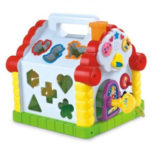 Set de joaca pentru copii MalPlay, Casuta cu forme, pian, lumini si sunete - Img 4