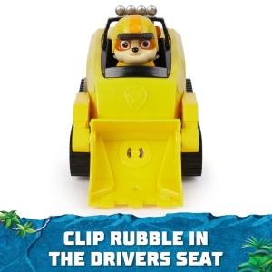 Set Figurina cu Vehicul Paw Patrol Jungle Pups Deluxe, Rubble - Img 8