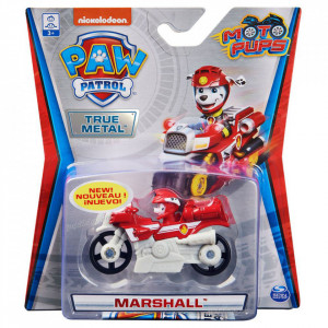 Set figurina cu vehicul Paw Patrol True Metal - MotoPups Marshall,7cm - Img 2