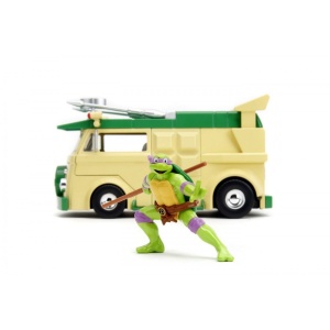 Set Figurine Simba JADA Testoasele Ninja cu Donatello și Vagonul de Petrecere, 20x31x18cm - Img 4