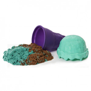 Set Kinetic Sand, Nisip Kinetic in Forma de Inghetata, Menta si Ciocolata - Img 2