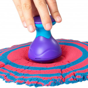 Set Kinetic Sand - Sandtastic, albastru si rosu, 907g - Img 6