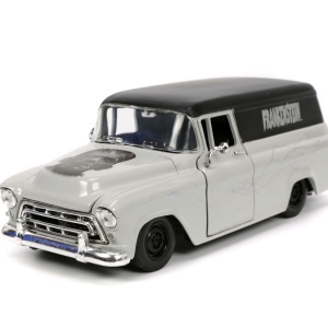 SET MASINUTA 1957 CHEVY SUBURBAN SI FIGURINA FRANKENSTEIN - Img 5