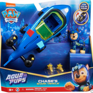 Set Paw Patrol, Vehicul Rechin Aqua Pups cu figurina Chase - Img 6