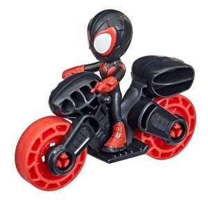 SPIDERMAN SET MOTOCICLETA SI FIGURINA MILES MORALES SPIDER MAN 6CM - Img 2
