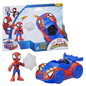 SPIDEY SI PRIETENII LUI UIMITORI MARVEL SET FIGURINA SPIDEY SI VEHICUL WEB CRAWLER 7.6CM - Img 2