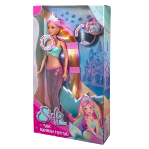 STEFFI LOVE PAPUSA STEFFI SIRENA MAGICA CURCUBEU CU COADA LUMINOASA 39CM