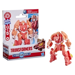 TRANSFORMERS CYBERWORLD ROBOT ELITA 1 CONVERTIBIL 10CM - Img 9