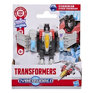 TRANSFORMERS CYBERWORLD ROBOT STARSCREAM CONVERTIBIL 10CM