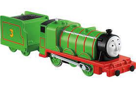 Trenulet Henry Locomotiva Motorizata cu Vagon Thomas&Friends Track Master - Img 5