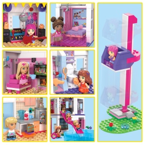 BARBIE MEGA BLOKS SET DE JOACA DREAMHOUSE BARBIE COLOR REVEAL - Img 5