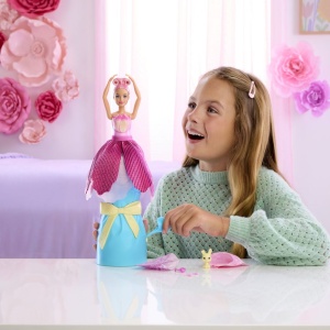 BARBIE PETAL POP SET PAPUSA BARBIE LALEA ROZ SI ACCESORII - Img 5