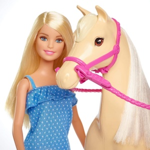 BARBIE SET PAPUSA CU CAL - Img 5