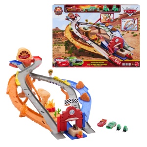 CARS RACE AND RESCUE SET DE JOACA CURCUIT DE SALVARE SI 3 MASINUTE METALICE - Img 2