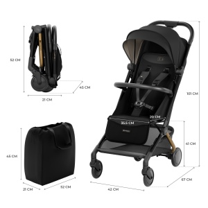 CARUCIOR SPORT KINDERKRAFT PILOT 2, 0-22 KG, MIDNIGHT BLACK - Img 7