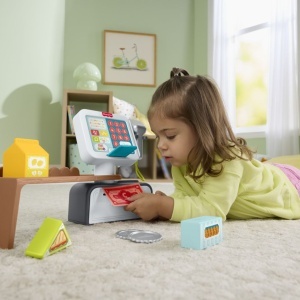 Casa de marcat Fisher Price, interactiva, 15 butoane luminoase, culori, 29x25.5x9.5cm  - Img 7