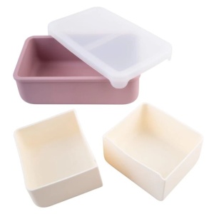 CUTIE PRANZ BENTO CU COMPARTIMENTE DETASABILE, MELII, BLUSH BERRY