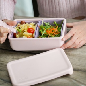 CUTIE PRANZ BENTO CU COMPARTIMENTE DETASABILE, MELII, PINK PURPLE - Img 2