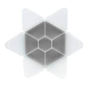 CUTIE SNACK HEXAGON SNACKLE 6 COMPARTMENTE, MELII, GREY - Img 3