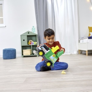 DICKIE CAMION DE RECICLARE CU LUMINI SI SUNETE 30CM - Img 5